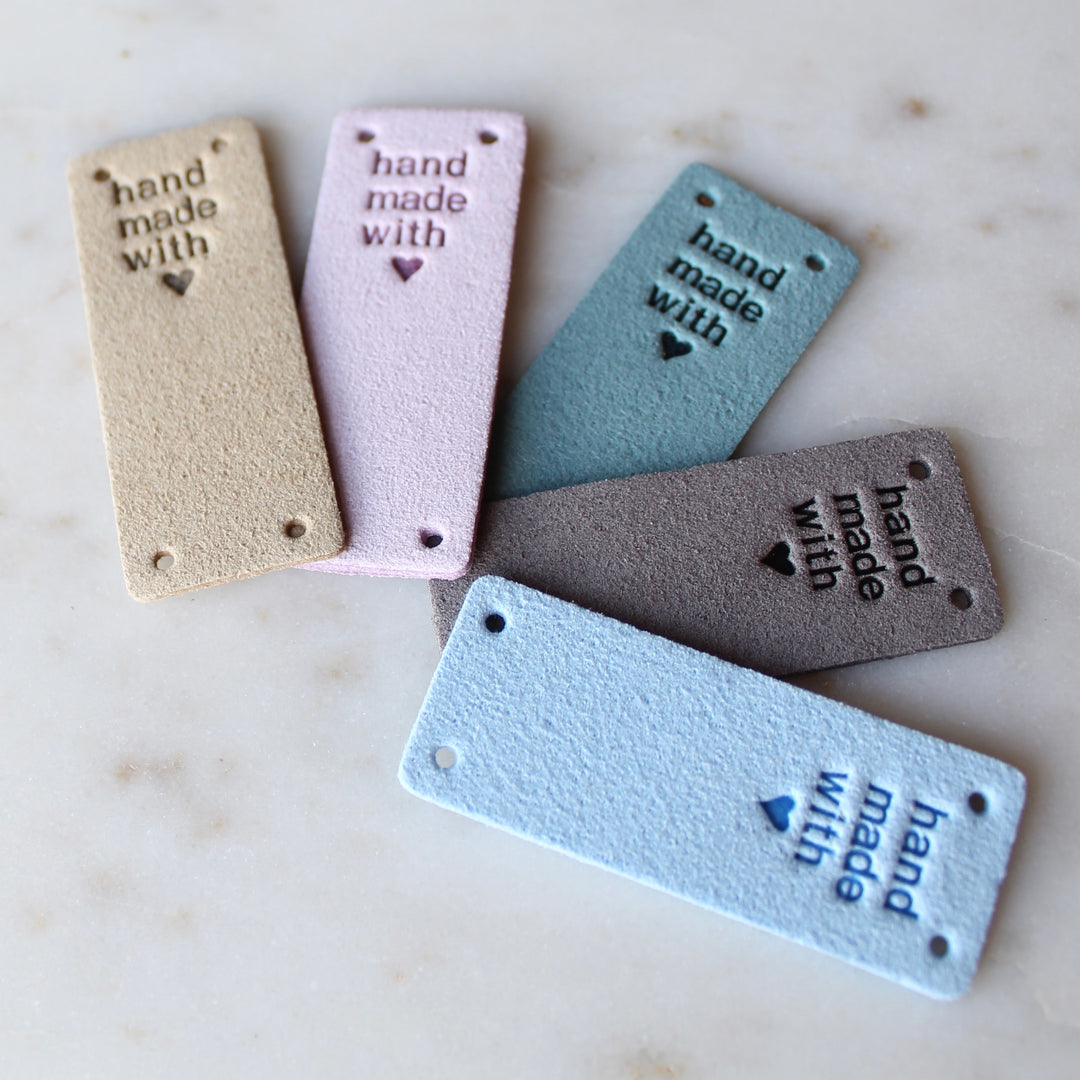 Faux Leather Tags For Hand Made Gifts