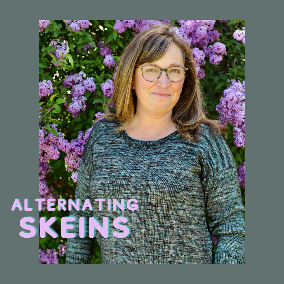 when to alternate skeins of hand dyed yarn