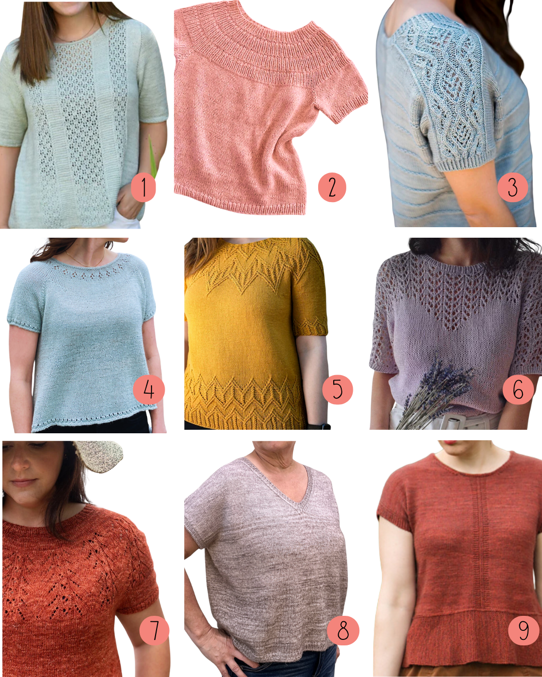 Spring and Summer Tees- Tonal + Texture Edition