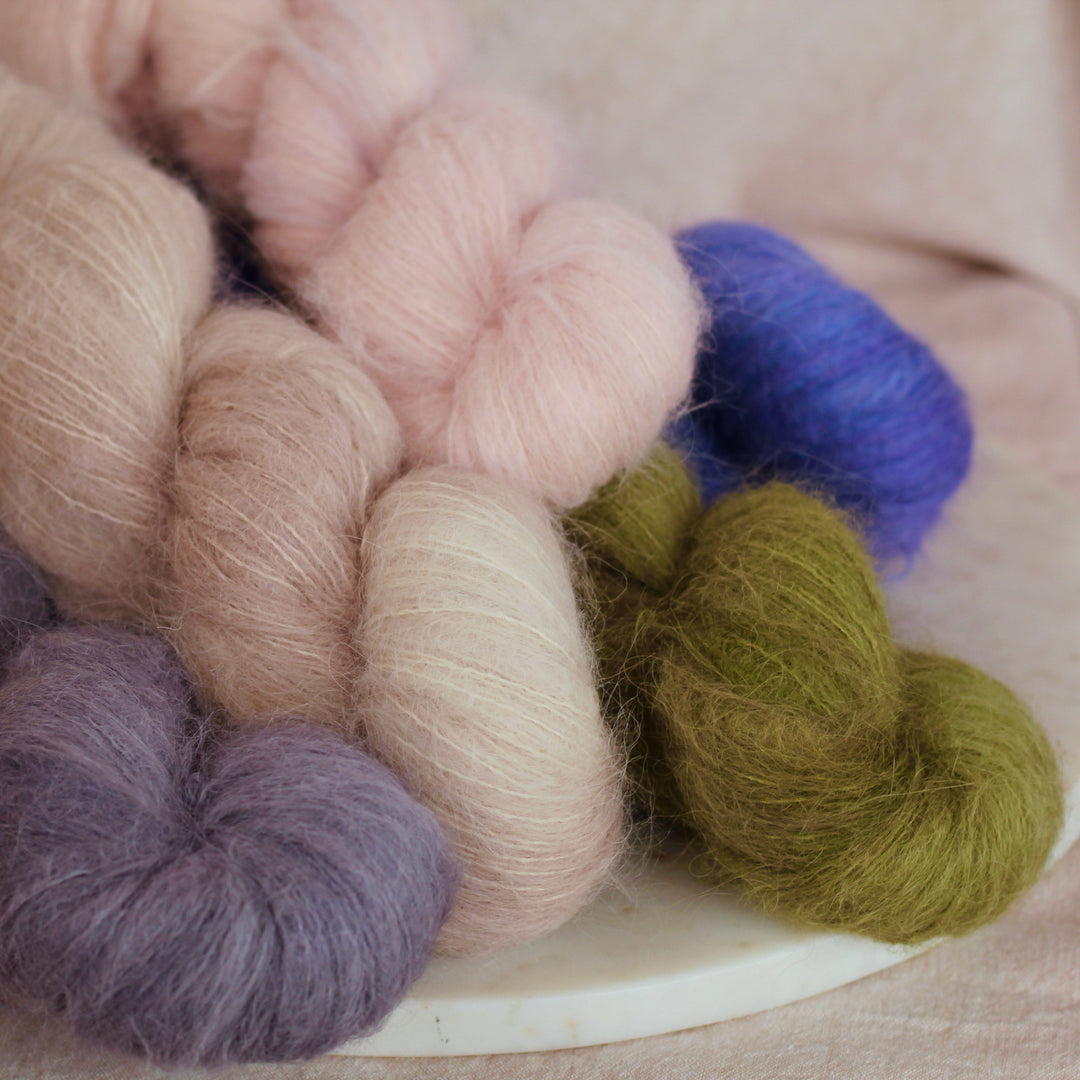 Featherdown Brushed Suri Fingering Weight Yarn (Ready To Ship)