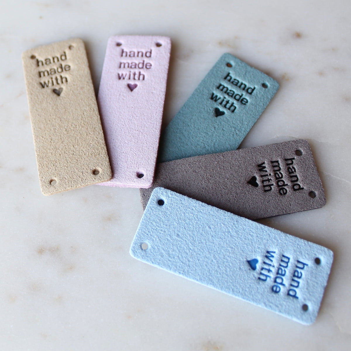Faux Leather Tags
