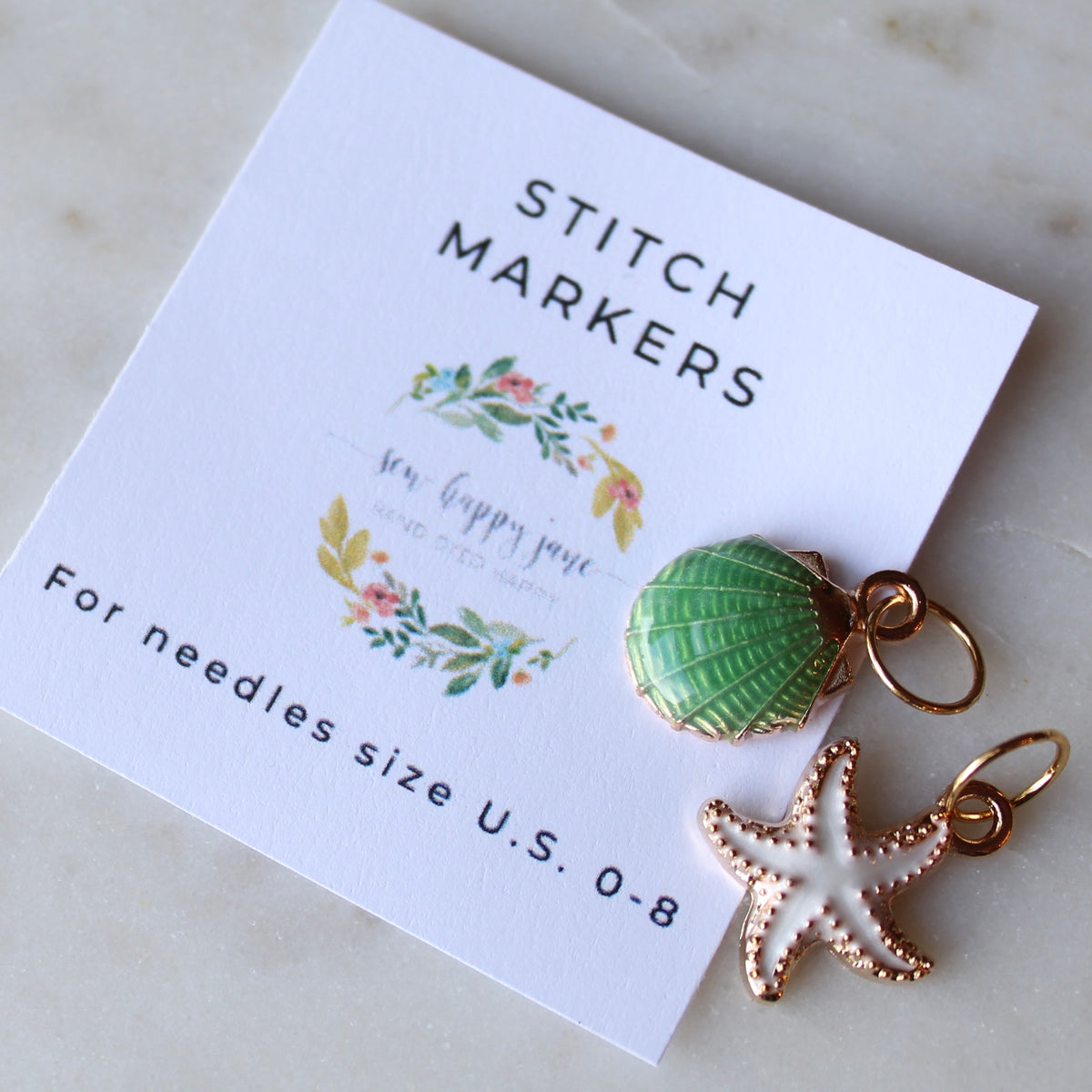 Seashell Stitch Markers