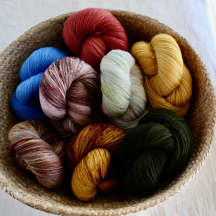 Basket of Targhee Sock