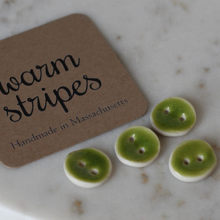 Handmade Glazed Porcelain Buttons