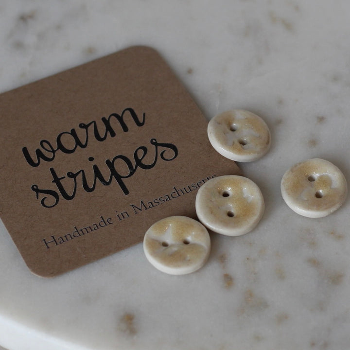 Handmade Glazed Porcelain Buttons