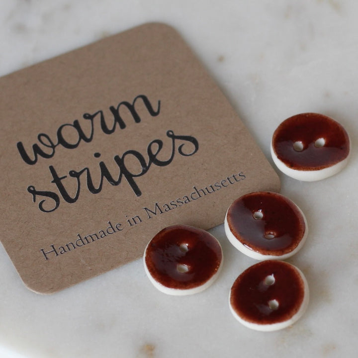 Handmade Glazed Porcelain Buttons