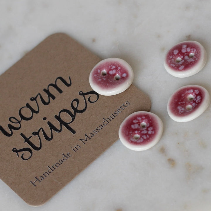 Handmade Glazed Porcelain Buttons