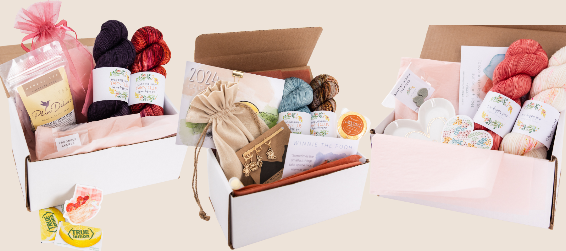 yarn club subscription boxes for knitters who love hand dyed yarn